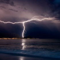 Lightning over Table Bay, Cape Town